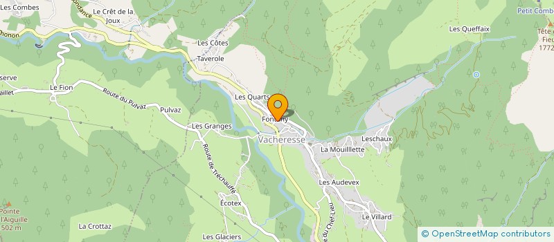 localisation de l'entreprise MADAME LYDIE CRUIZIAT  VACHERESSE