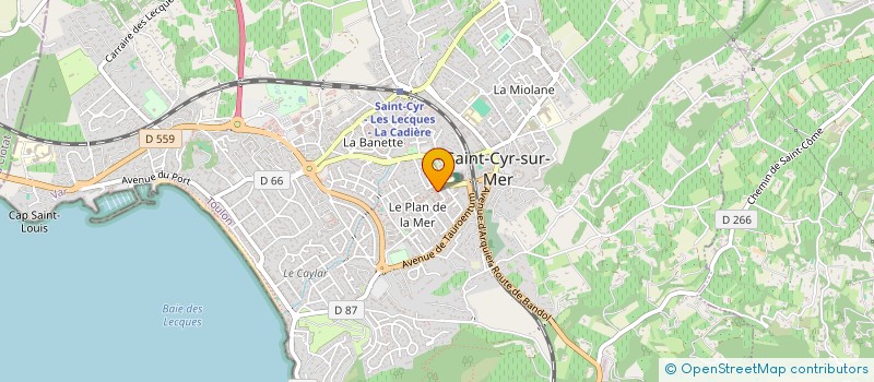 localisation de l'entreprise MADAME LYDIE DANDA à SAINT-CYR-SUR-MER