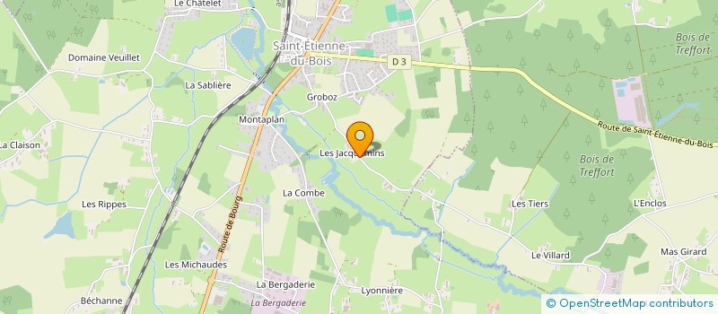 localisation de l'entreprise MADAME LYDIE DANICAN  SAINT-ETIENNE-DU-BOIS