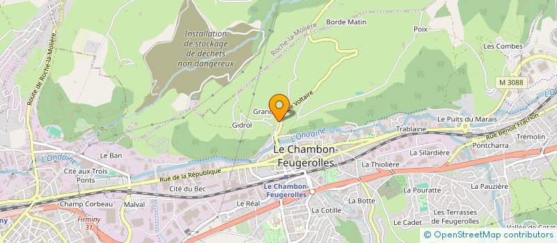 localisation de l'entreprise MADAME LYDIE DE CILLIA  LE CHAMBON-FEUGEROLLES