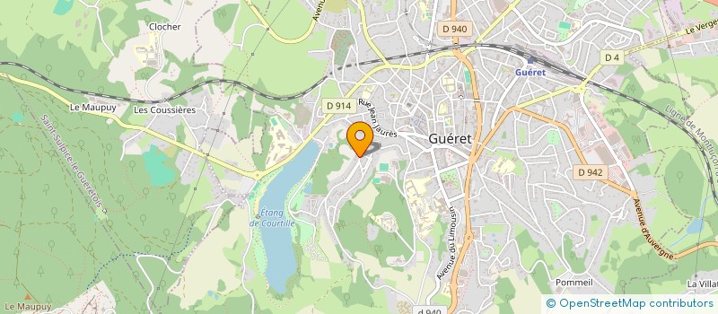 localisation de l'entreprise MADAME LYDIE DE SOUZA à GUERET
