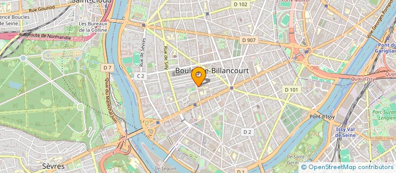 localisation de l'entreprise MADAME LYDIE DEHAUTEUR  BOULOGNE-BILLANCOURT