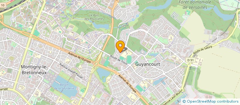 localisation de l'entreprise MADAME LYDIE DELBARBA  GUYANCOURT