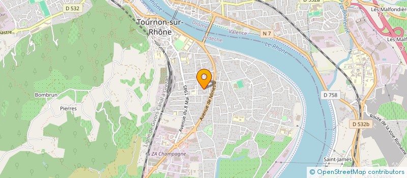 localisation de l'entreprise MADAME LYDIE DENISE ESTELLE DESESTRET à TOURNON-SUR-RHONE