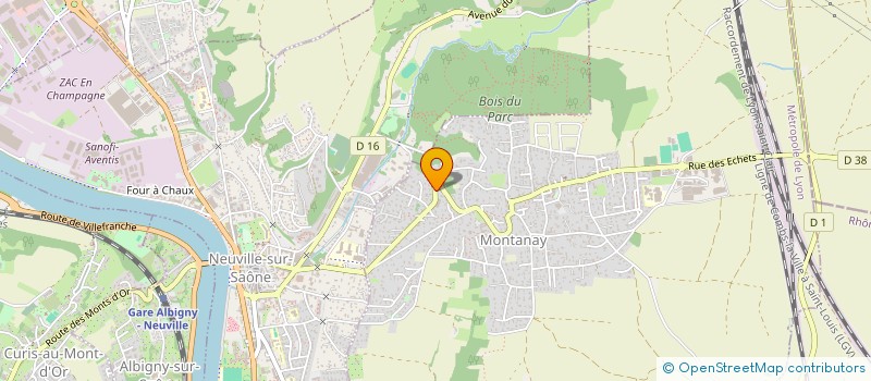 localisation de l'entreprise MADAME LYDIE DO NASCIMENTO  MONTANAY