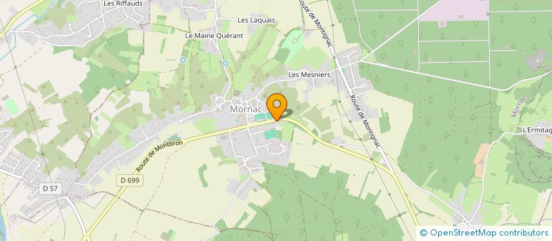 localisation de l'entreprise MADAME LYDIE DOUCET  MAGNAC-SUR-TOUVRE