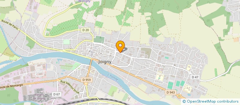 localisation de l'entreprise MADAME LYDIE DUCHMANN à JOIGNY