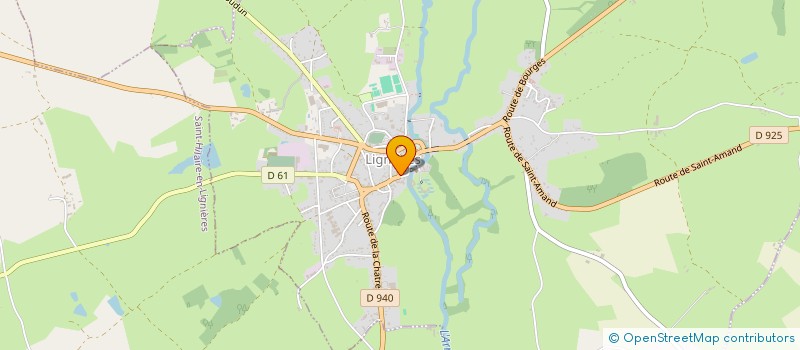 localisation de l'entreprise MADAME LYDIE DUTOUR  LIGNIERES