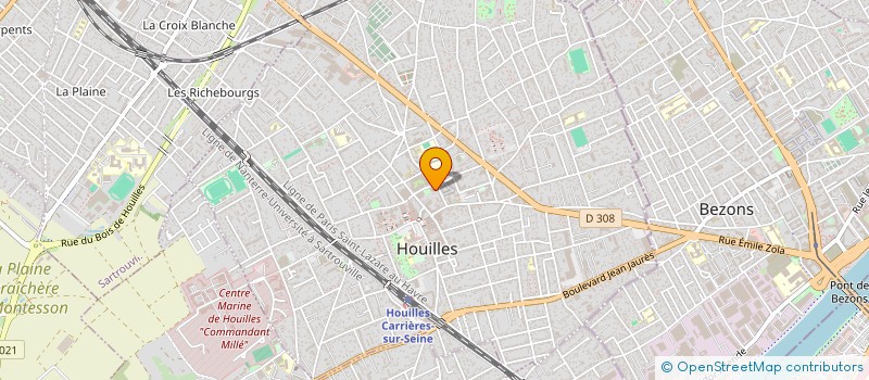 localisation de l'entreprise MADAME LYDIE-EDWIGE NGWE  HOUILLES