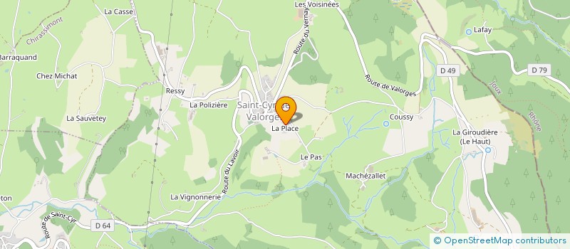 localisation de l'entreprise MADAME LYDIE ESCOFET  SAINT-CYR-DE-VALORGES