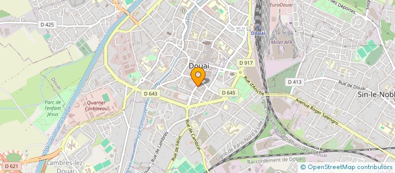 localisation de l'entreprise MADAME LYDIE FACON à DOUAI