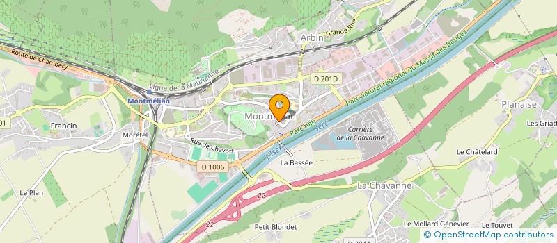 localisation de l'entreprise MADAME LYDIE FALCONNIER  MONTMELIAN