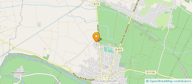 localisation de l'entreprise MADAME LYDIE FARINA à CUXAC-D'AUDE
