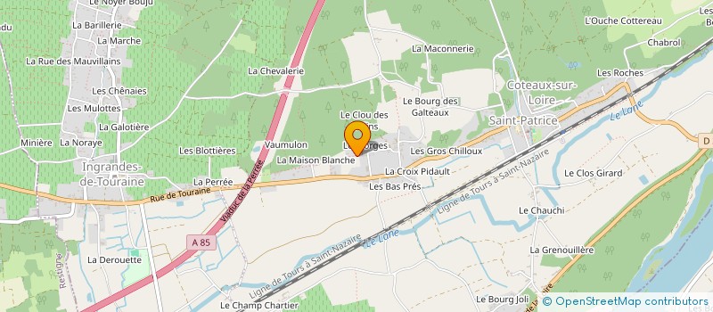 localisation de l'entreprise MADAME LYDIE FAUCHEREAU à COTEAUX-SUR-LOIRE