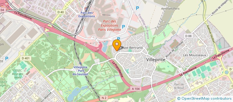 localisation de l'entreprise MADAME LYDIE FOLLETTI à VILLEPINTE