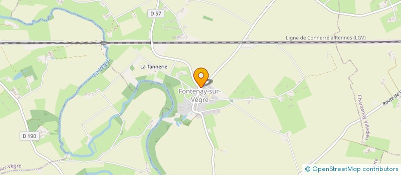 localisation de l'entreprise MADAME LYDIE FORGET  FONTENAY-SUR-VEGRE