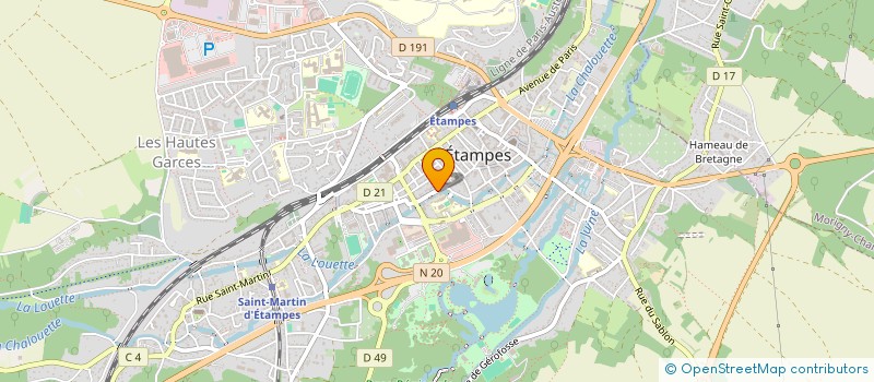 localisation de l'entreprise MADAME LYDIE FOUCHER  ETAMPES