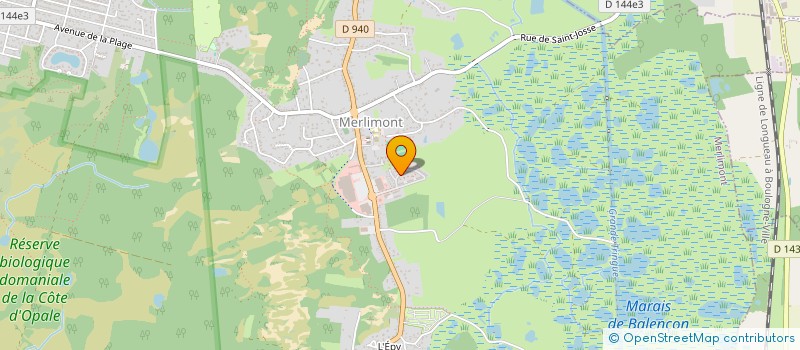 localisation de l'entreprise MADAME LYDIE FRANCOIS  MERLIMONT