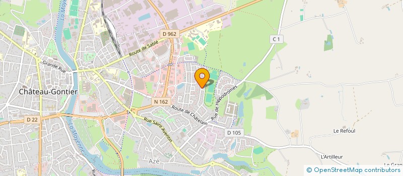 localisation de l'entreprise MADAME LYDIE FRAQUET à CHATEAU-GONTIER-SUR-MAYENNE