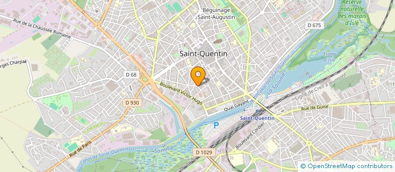 localisation de l'entreprise MADAME LYDIE FREMEAUX à SAINT-QUENTIN