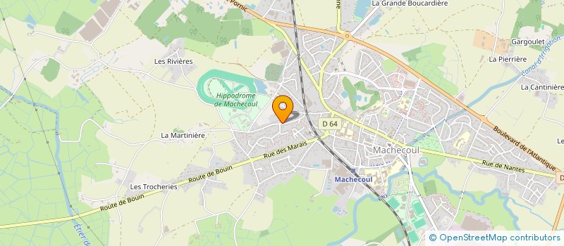 localisation de l'entreprise MADAME LYDIE GANDEMER  MACHECOUL-SAINT-MEME