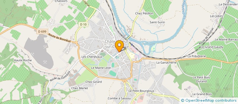 localisation de l'entreprise MADAME LYDIE GODEFROY à CHATEAUNEUF-SUR-CHARENTE