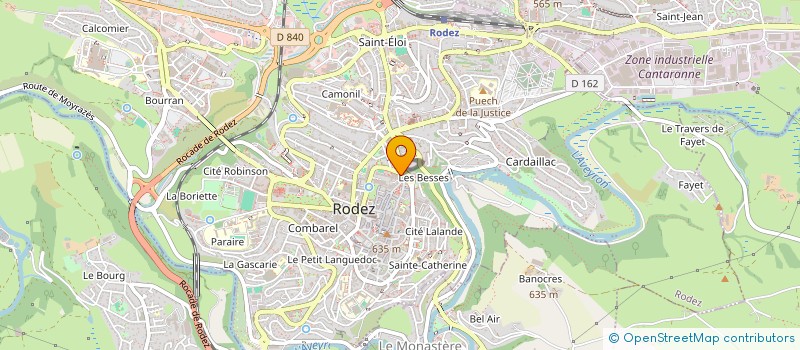 localisation de l'entreprise MADAME LYDIE GRANDET à RODEZ