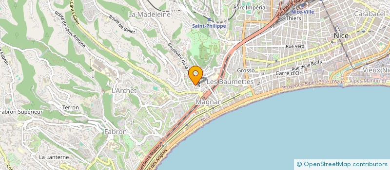localisation de l'entreprise MADAME LYDIE GRAS à NICE