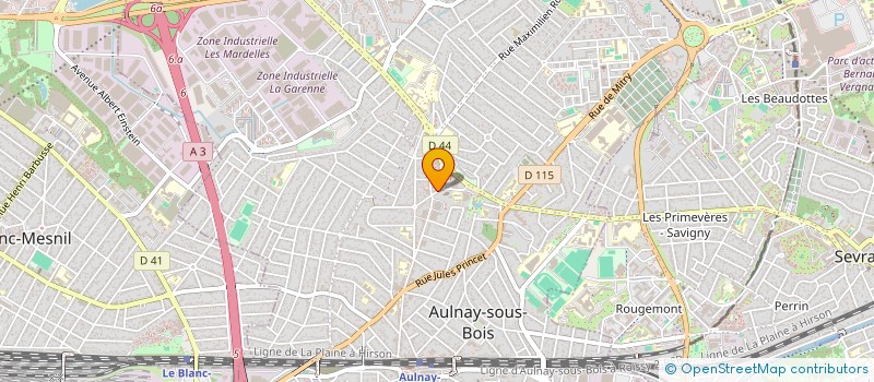 localisation de l'entreprise MADAME LYDIE GRYNBLAT à AULNAY-SOUS-BOIS
