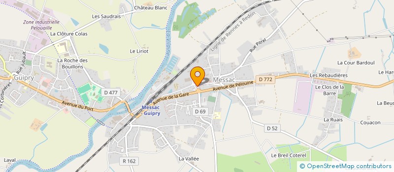 localisation de l'entreprise MADAME LYDIE GUENNEGOU à GUIPRY-MESSAC
