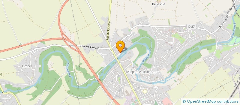 localisation de l'entreprise MADAME LYDIE GUERIN  MIGNE-AUXANCES