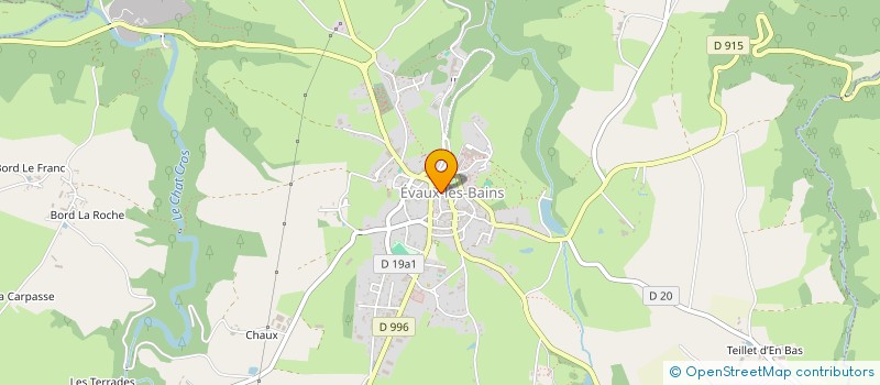localisation de l'entreprise MADAME LYDIE GUILLET à EVAUX-LES-BAINS