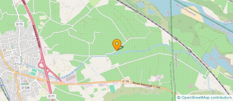 localisation de l'entreprise MADAME LYDIE HALLOUIN  SENAS