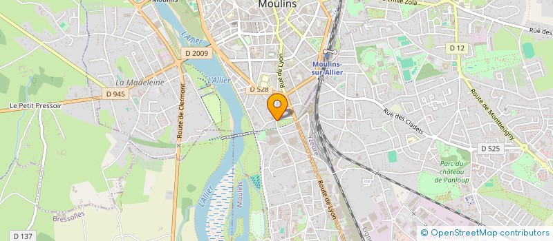 localisation de l'entreprise MADAME LYDIE HAZEVIS  MOULINS