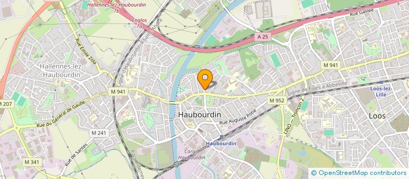 localisation de l'entreprise MADAME LYDIE HENRY  HAUBOURDIN