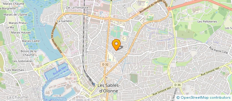 localisation de l'entreprise MADAME LYDIE HERVE à LES SABLES D'OLONNE