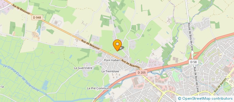 localisation de l'entreprise MADAME LYDIE HUGUET  FROIDFOND