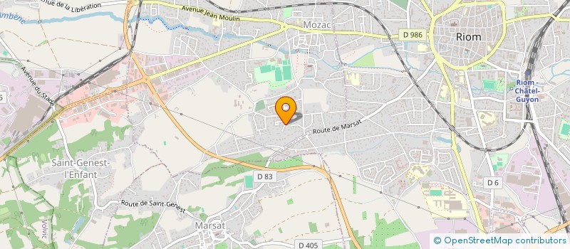 localisation de l'entreprise MADAME LYDIE IMBERT  MOZAC