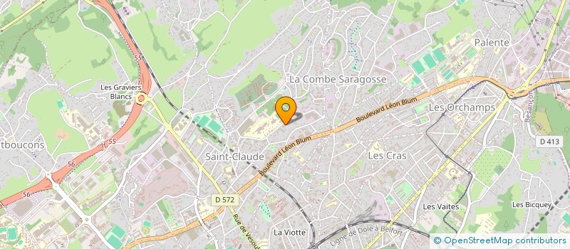 localisation de l'entreprise MADAME LYDIE JEANNE FRANCOI PELLETEY  BESANCON