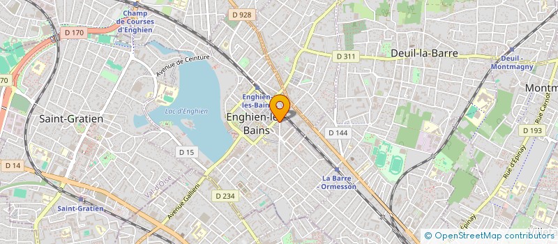 localisation de l'entreprise MADAME LYDIE JUSSIEN à ENGHIEN-LES-BAINS