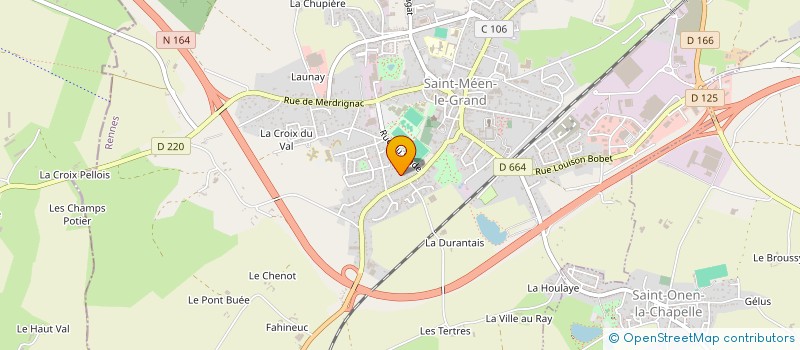 localisation de l'entreprise MADAME LYDIE KERIOU  SAINT-MEEN-LE-GRAND