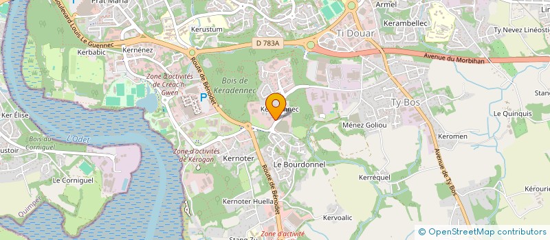 localisation de l'entreprise MADAME LYDIE LALOT à QUIMPER