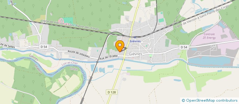 localisation de l'entreprise MADAME LYDIE LAPORTE  GIEVRES