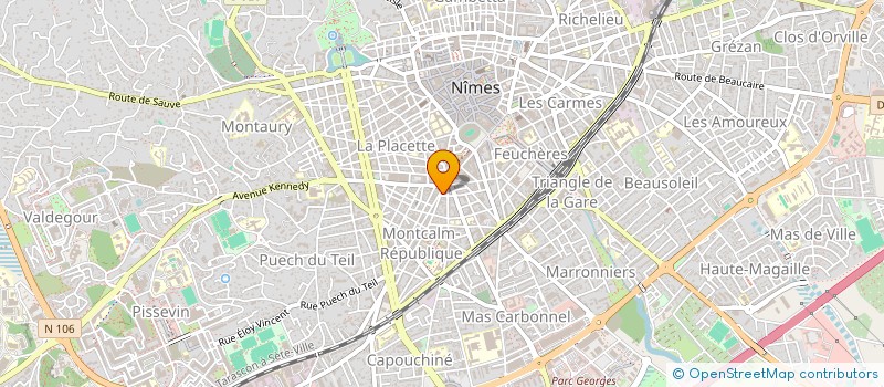 localisation de l'entreprise MADAME LYDIE LE  NIMES