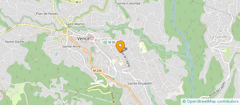 localisation de l'entreprise MADAME LYDIE LE LEZ à VENCE