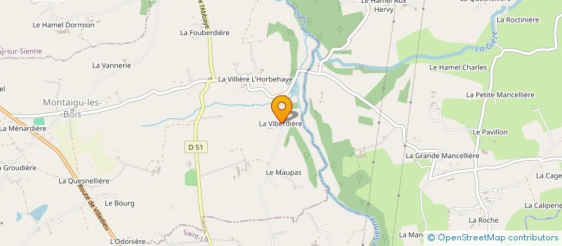 localisation de l'entreprise MADAME LYDIE LEBOUVIER  MONTAIGU-LES-BOIS