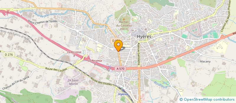 localisation de l'entreprise MADAME LYDIE LEFEVRE à HYERES