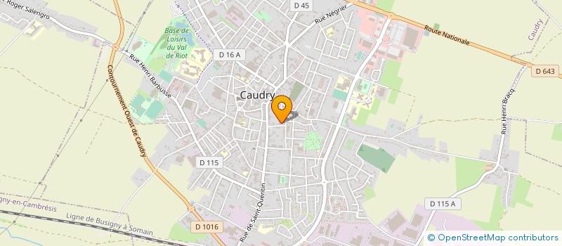 localisation de l'entreprise MADAME LYDIE LEFEVRE à CAUDRY
