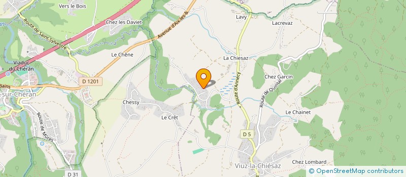 localisation de l'entreprise MADAME LYDIE LEFILLASTRE  VIUZ-LA-CHIESAZ