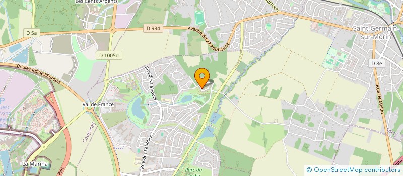 localisation de l'entreprise MADAME LYDIE LEGLEUX  MAGNY-LE-HONGRE